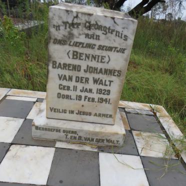 WALT Barend Johannes, van der 1929-1941