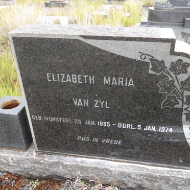ZYL Elizabeth Maria, van nee VORSTER 1895-1974