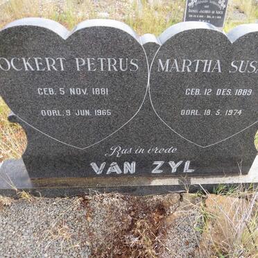 ZYL Ockert Petrus, van 1881-1965 &amp; Martha Susanna 1889-1974