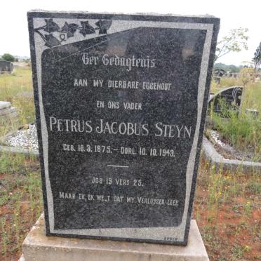 STEYN Petrus Jacobus 1875-1943