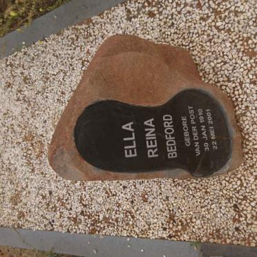 BEDFORD Ella Reina nee VAN DER POST 1910-2001