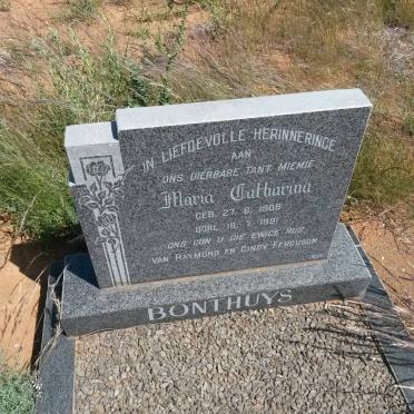 BONTHUYS Maria Catharina 1908-1991