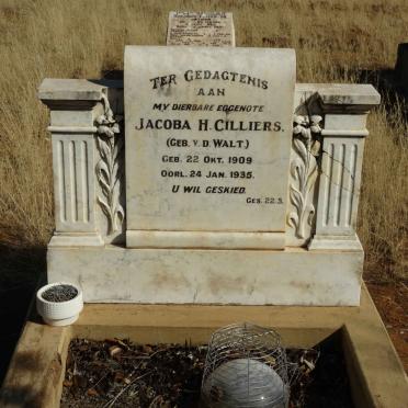 CILLIERS Jacoba H. nee V.D. WALT 1909-1935
