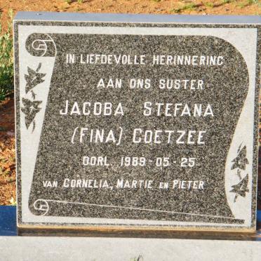 COETZEE Jacoba Stefana -1989 :: COETZEE Cornelia :: COETZEE Martha Helena