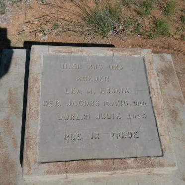 ENSLIN Lea M. nee JACOBS 1849-1925