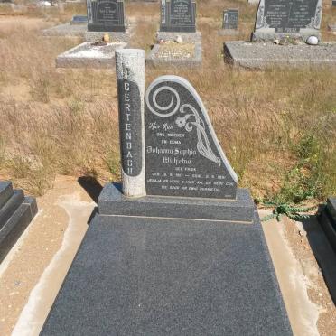 GERTENBACH Johanna Sophia Wilhelna nee FRICK 1917-1991