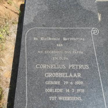 GROBBELAAR Cornelius Petrus 1909-1978