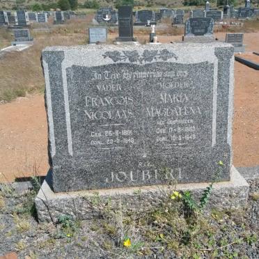 JOUBERT Francois Nicolaas 1861-1848 &amp; Maria Magdalena OOSTHUIZEN 1863-1949