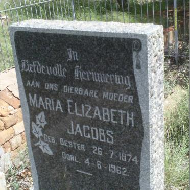 JACOBS Maria Elizabeth nee BESTER 1874-1962