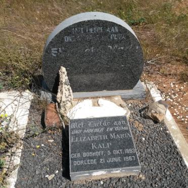 KALP Frans Hendrik 1892-1962 &amp; Elisabeth Maria BOSHOFF 1893-1967