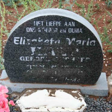 KALP Elisabeth Maria nee BOSHOFF ?