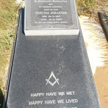 RENSBURG Theunis Johannes, Janse van 1927-2006