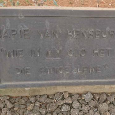 RENSBURG Japie, van