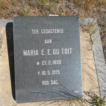 TOIT Maria E.E., du 1899-1975