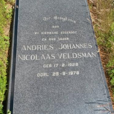 VELDSMAN Andries Johannes Nicolaas 1928-1978