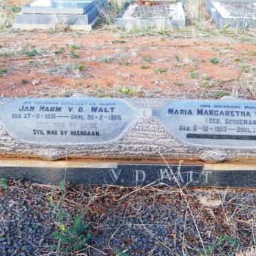 WALT Jan Harm, v.d. 1901-1965 &amp; Maria Margaretha SCHOEMAN 1903-1982