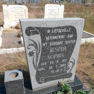 ? Hester Sophia 1913-1982