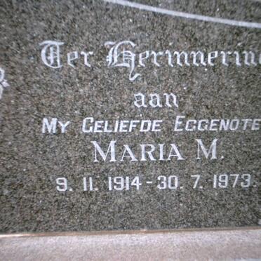 FOURIE Maria M. 1914-1973