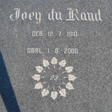 RAND Joey, du 1910-2000