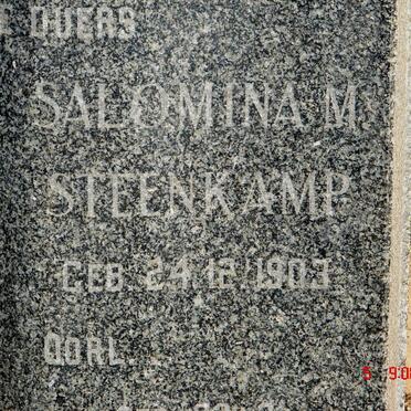 STEENKAMP Salomina M. 1903-