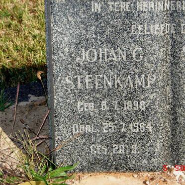 STEENKAMP Johan G. 1898-1964