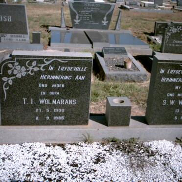 WOLMARANS T.I. 1906-1995 &amp; S.W. 1912-1978