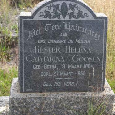 GOOSEN Hester Helena Catharina 1884-1952