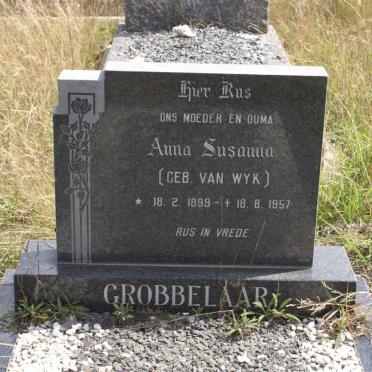 GROBBELAAR Anna Susanna nee VAN WYK 1899-1957