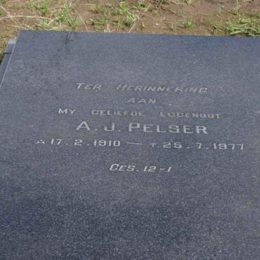 PELSER A.J. 1910-1977