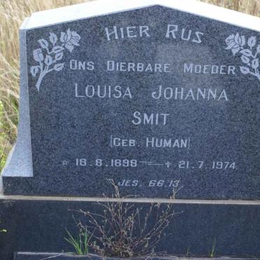 SMIT Louisa Johanna nee HUMAN 1898-1974