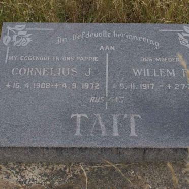 TAIT Cornelius J. 1908-1972 &amp; Willem H. 1917-1989