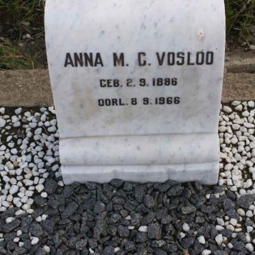 VOSLOO Anna M.C. 1886-1966