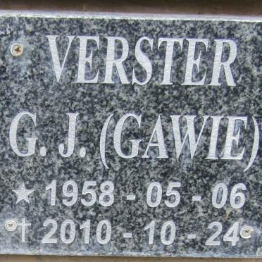 VERSTER G.J. 1958-2010