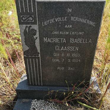 CLAASSEN Magrieta Isabella 1953-1954