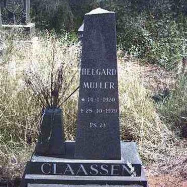 CLAASSEN Helgard Muller 1920-1979