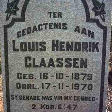 CLAASSEN Louis Hendrik 1879-1970