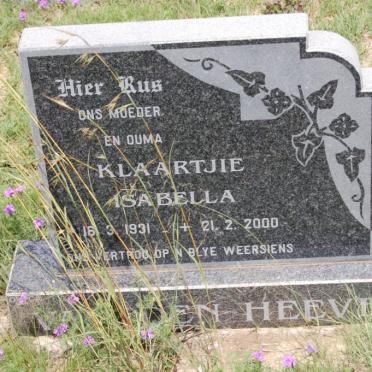 HEEVER Klaartjie Isabella, van den 1931-2000