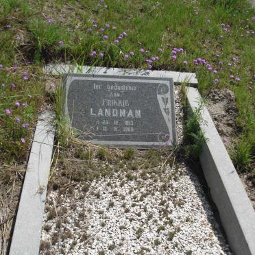 LANDMAN Frikkie 1913-1989