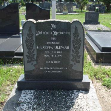 OLEVANO Giuseppa 1888-1970