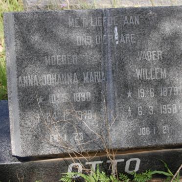 OTTO Willem 1879-1958 &amp; Anna Johanna Maria 1890-197?