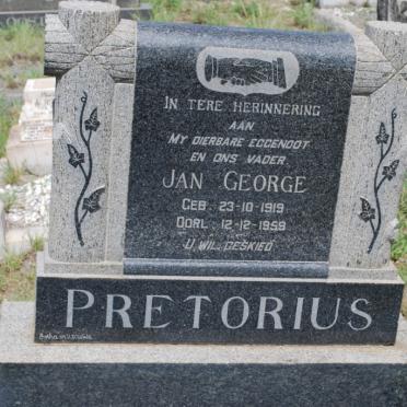 PRETORIUS Jan George 1919-1959