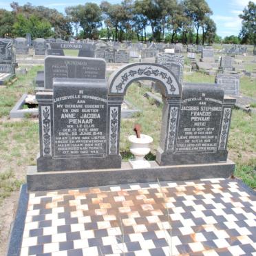 PIENAAR Jacobus Stephanus Francois 1879-1949 &amp; Anne Jacoba LE CLUS 1882-1949