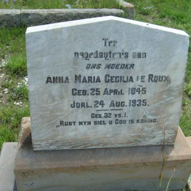 ROUX Anna Maria Cecilia, le 1845-1935