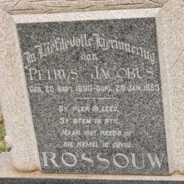 ROSSOUW Petrus Jacobus 1890-1953