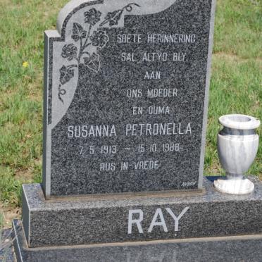 RAY Susanna Petronella 1913-1988