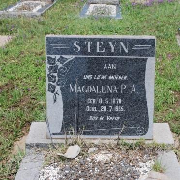 STEYN Magdalena P.A. 1878-1965