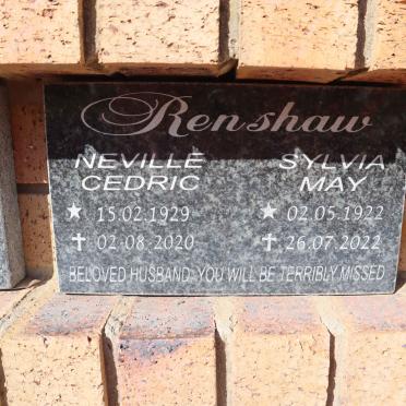 RENSHAW Neville Cedric 1929-2020 & Sylvia May 1922-2022