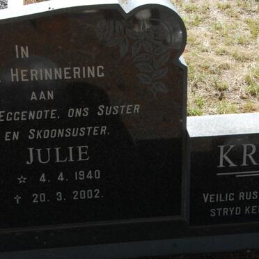 KRUGER Julie 1940-2002