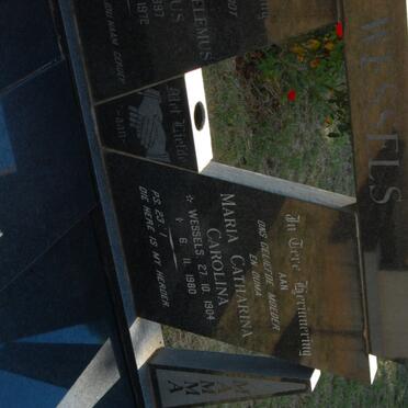 WESSELS Maria Catharina Carolina nee WESSELS 1904-1980