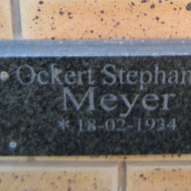 MEYER Ockert Stephanus 1934-